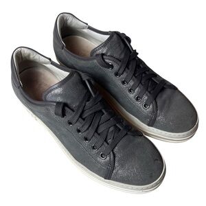 Tod’s Women’s Shimmering Gray Low-Top Casual Sneakers Size 38 EU